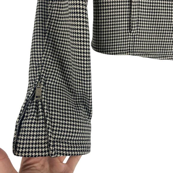 Ralph Lauren Black Label Virgin Wool Jacket Houndstooth Black White Size 4 - Picture 8 of 9